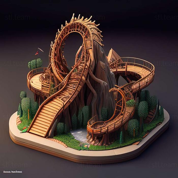 3D model RollerCoaster Tycoon 3 Soaked game (STL)